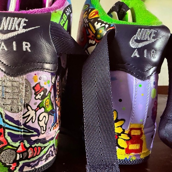 Nike Artistic Multicolor Sneakers with Red Laces main image 10